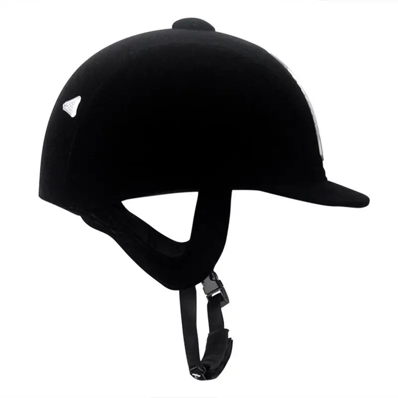 Equestrian Horse Riding Helmet — Breathable ABS Safety Half Cover Headgear for Riders