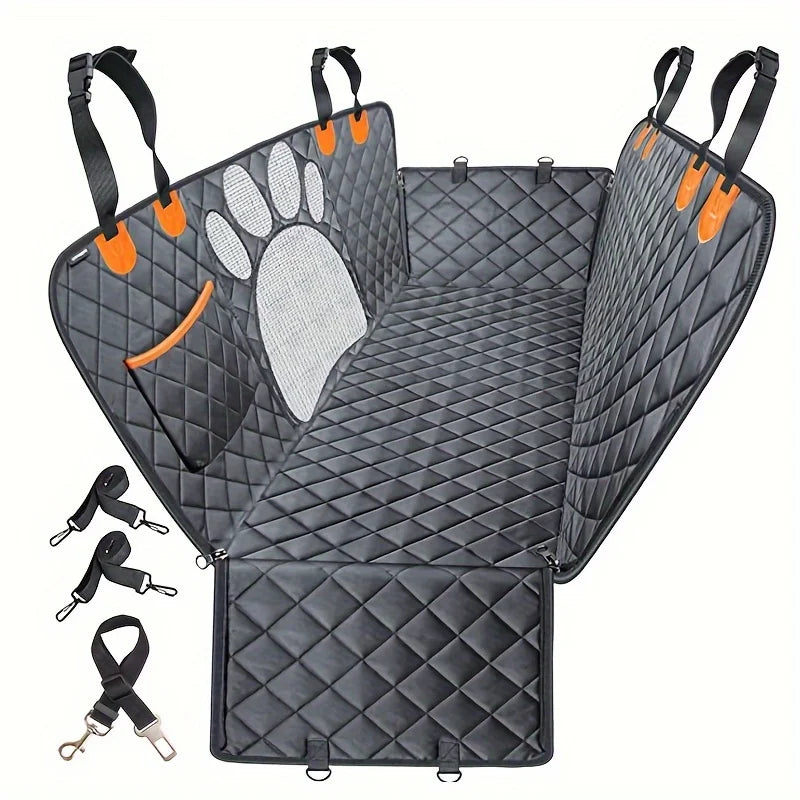Dog Car Seat Cover — Heavy Duty, Scratch-Resistant, Anti-Slip Rear Seat Protector