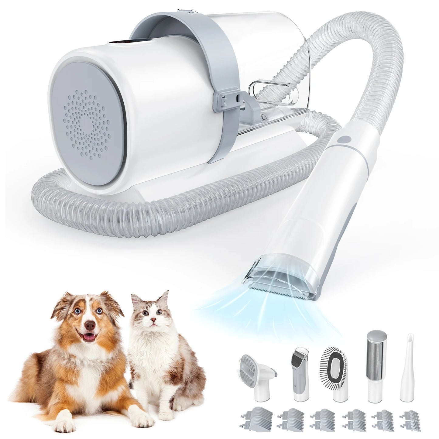 2.5L Pet Grooming Vacuum Kit — Suction Groomer for Dogs & Cats