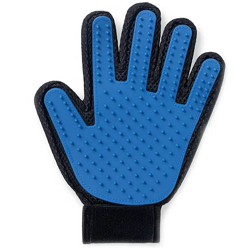 Silicone Pet Grooming Gloves for Dogs & Cats — Gentle Massage & Deshedding