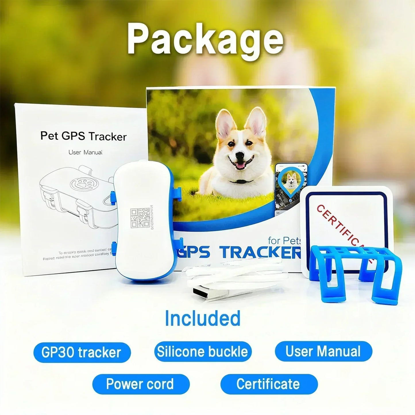 4G GPS Pet Tracker for Dogs & Cats — Real-Time Tracking, Built-In SIM, IP67 Waterproof