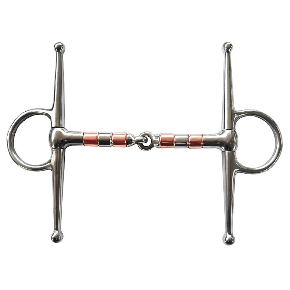 H-Shape Horse Snaffle Bit — Stainless Steel with Brass Mouth | Reining & Headstall Compatible