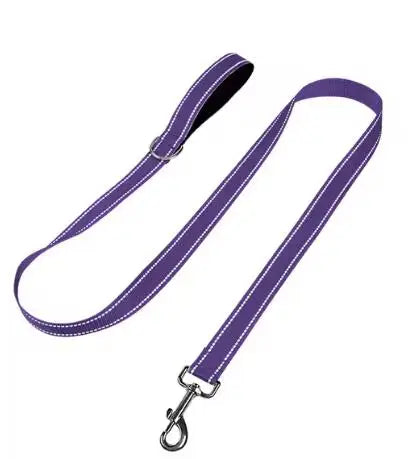 Reflective Dog & Cat Harness Lead Strap — Night Walking & Training, 1.2m / 1.5m / 1.8m