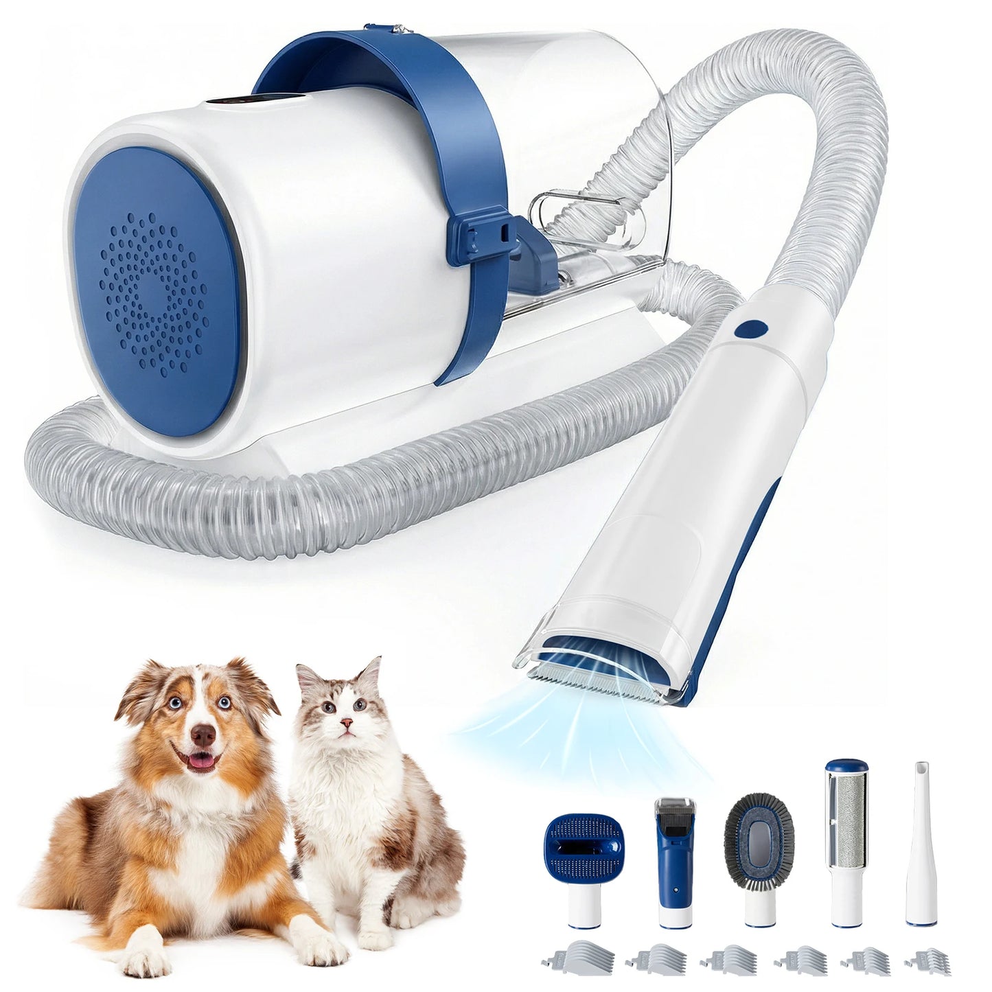 2.5L Pet Grooming Vacuum Kit — Suction Groomer for Dogs & Cats