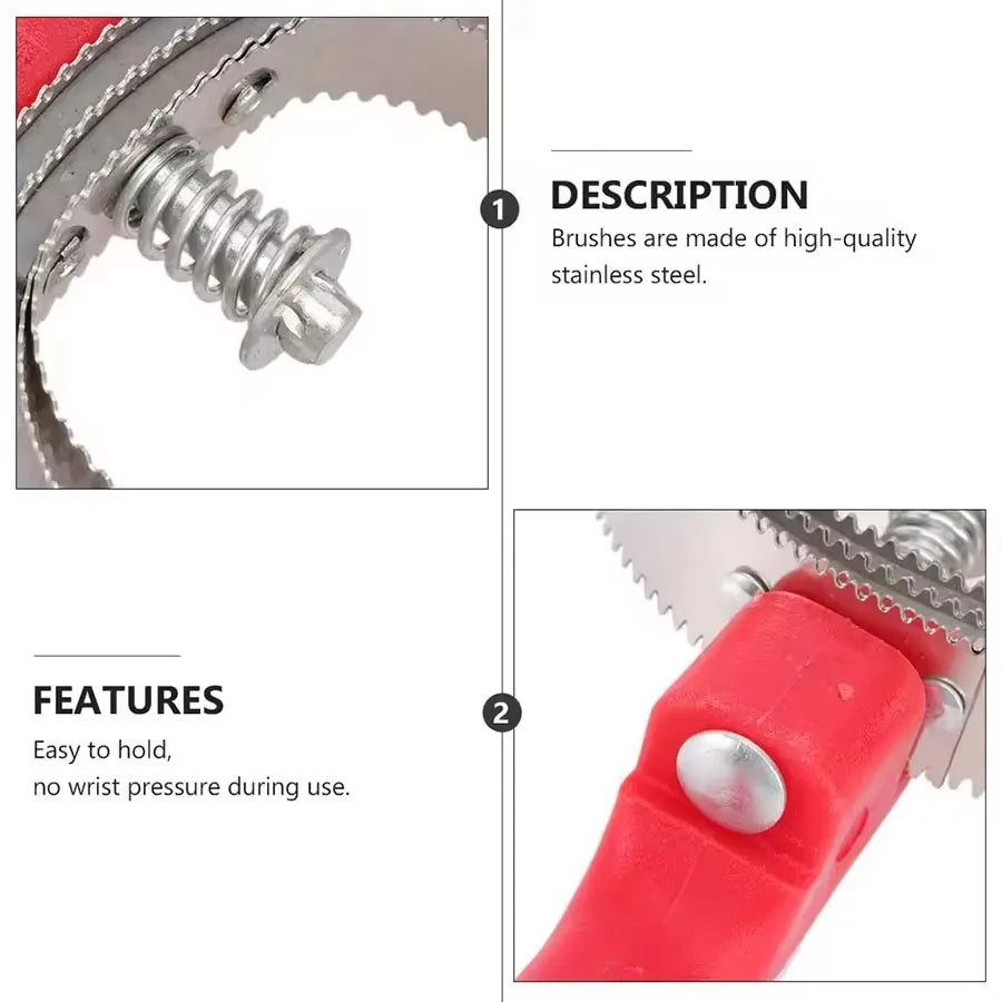 Horse Curry Comb — Serrated Grooming Tool for Hair Removal, Sweat Scraping & Cattle Scratching