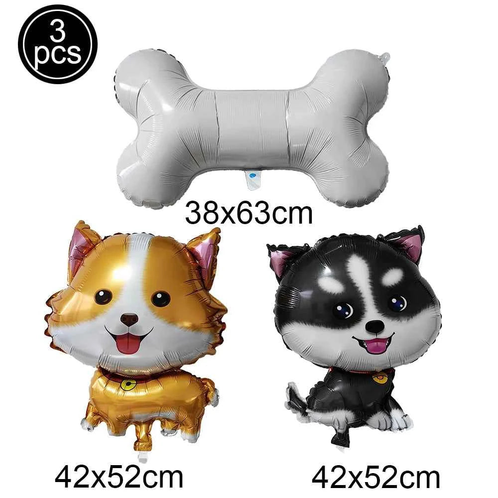 Dog Birthday Party Decorations 12inch Latex Print Animal Balloons Cute Pet Puppy Theme Baby Shower Birthday Party Decor Supplies