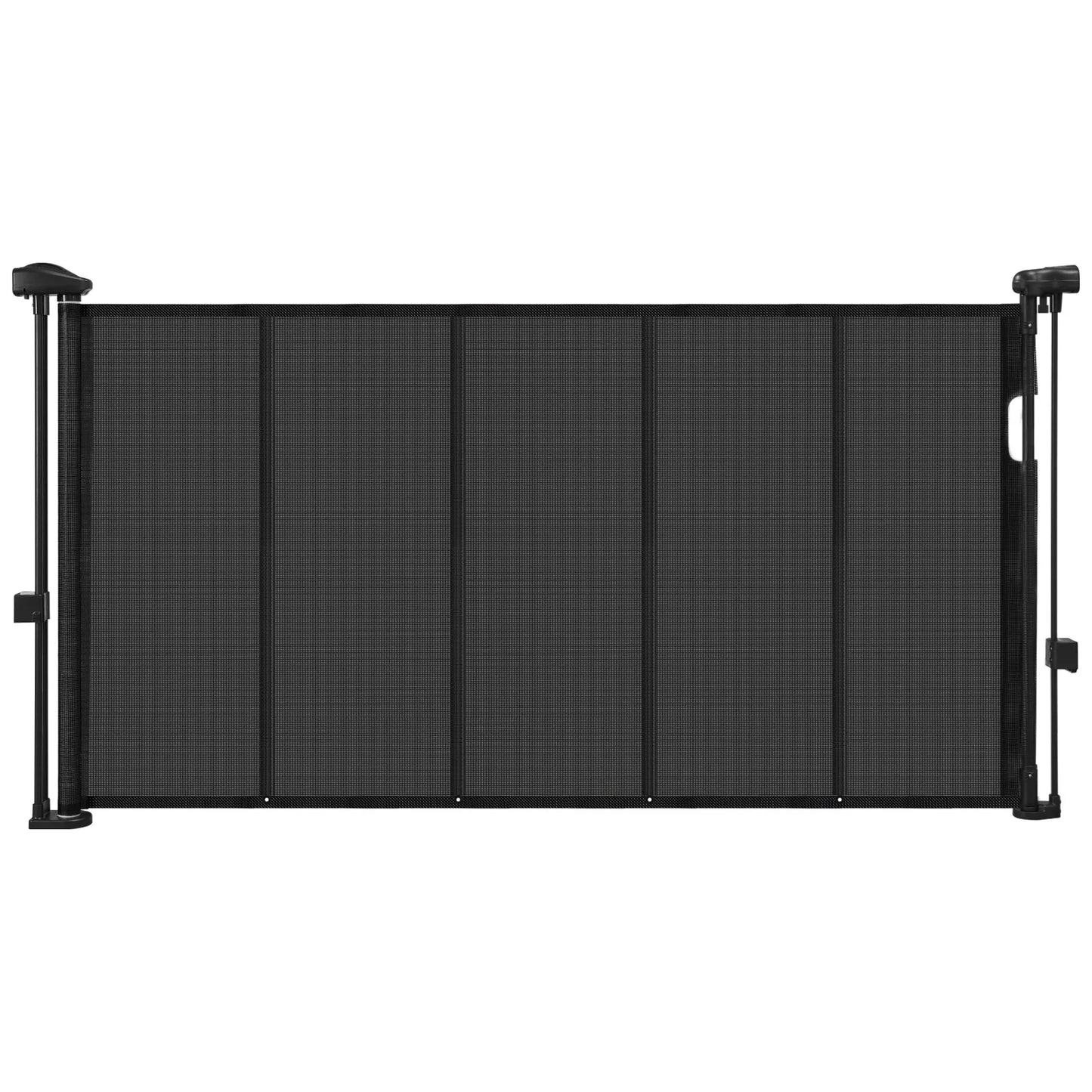 Retractable Pet Gate — Extends 55” to 110” Wide, 34” Tall, Easy to Install