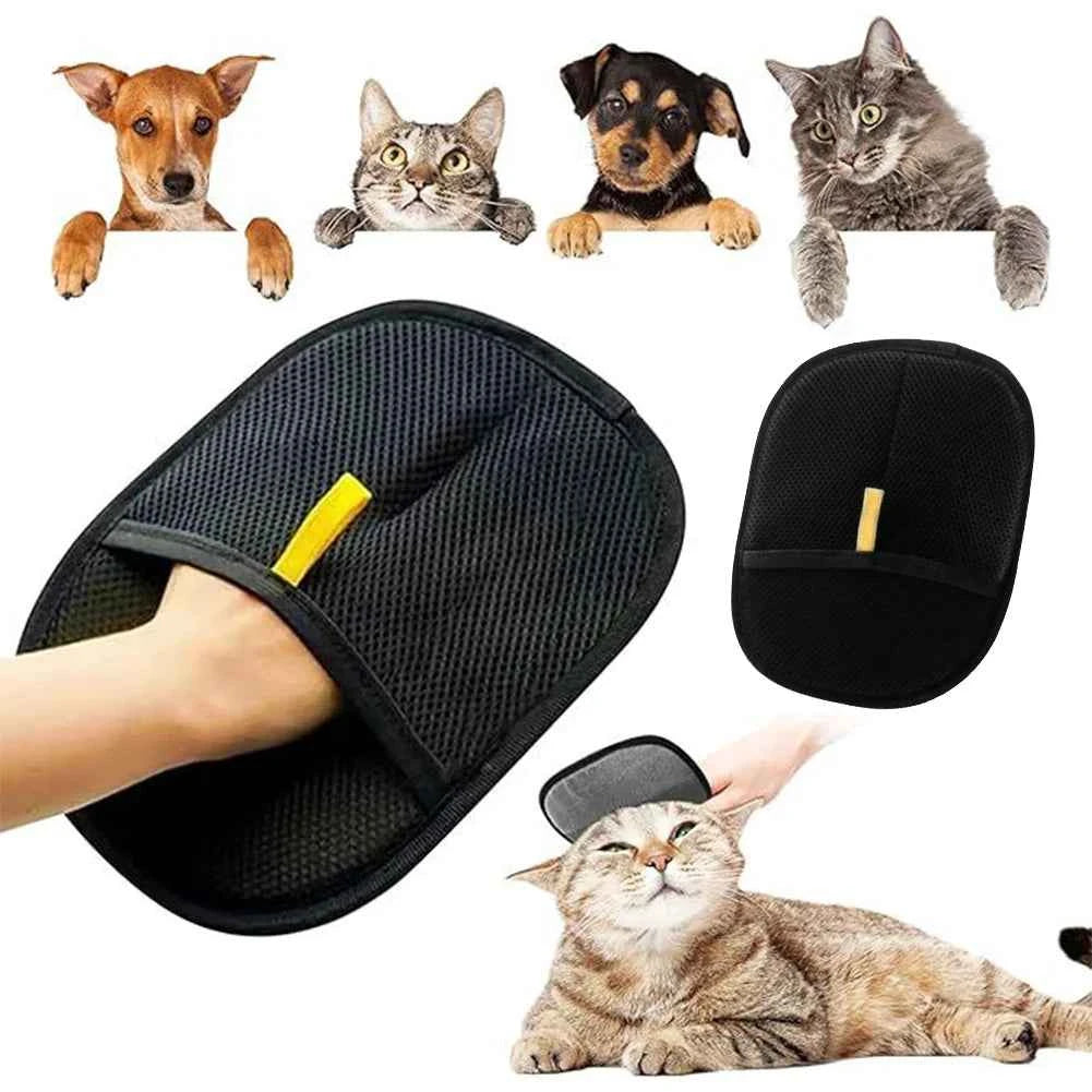 Pet Hair Remover Portable Washable Clothes Hair Dehairing Gloves Pet Cleaning Products Pet Accessories for Long/Short/Curly Hair