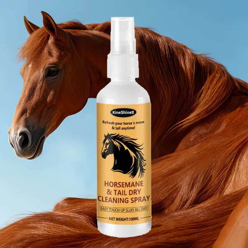 No-Rinse Horse Mane & Tail Detangling Spray — Smoothing & Conditioning