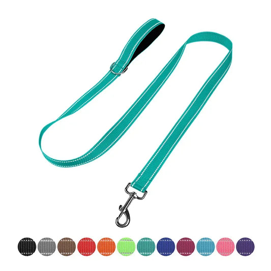 Reflective Dog & Cat Harness Lead Strap — Night Walking & Training, 1.2m / 1.5m / 1.8m