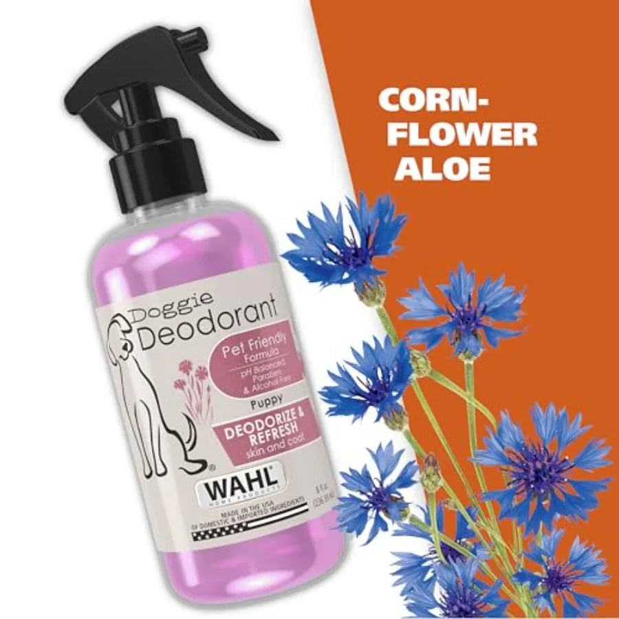 USA Cornflower Scented Pet Deodorant Spray for Dogs & Cats — 8 oz