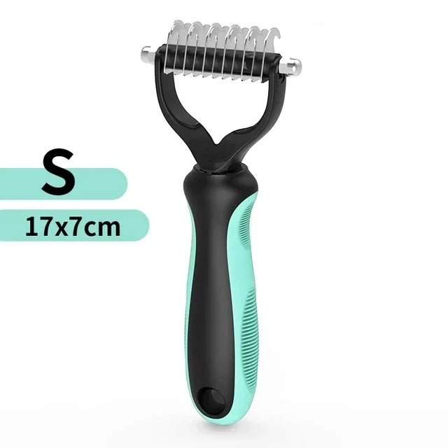 Double-Sided Stainless Steel Pet Hair Removal Comb — Dog & Cat Grooming
