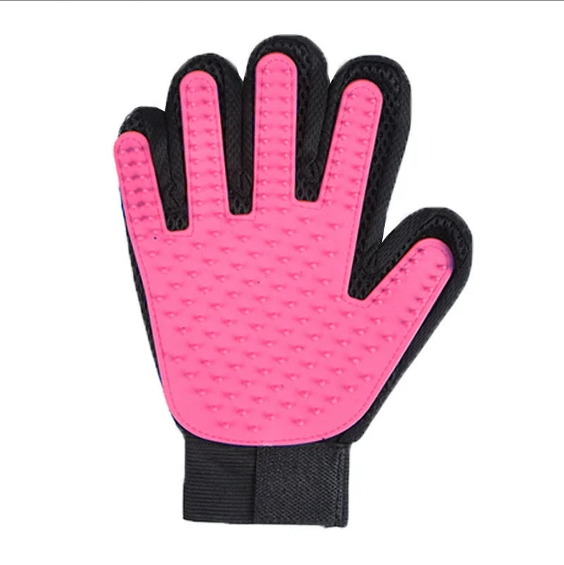 Silicone Pet Grooming Gloves for Dogs & Cats — Gentle Massage & Deshedding