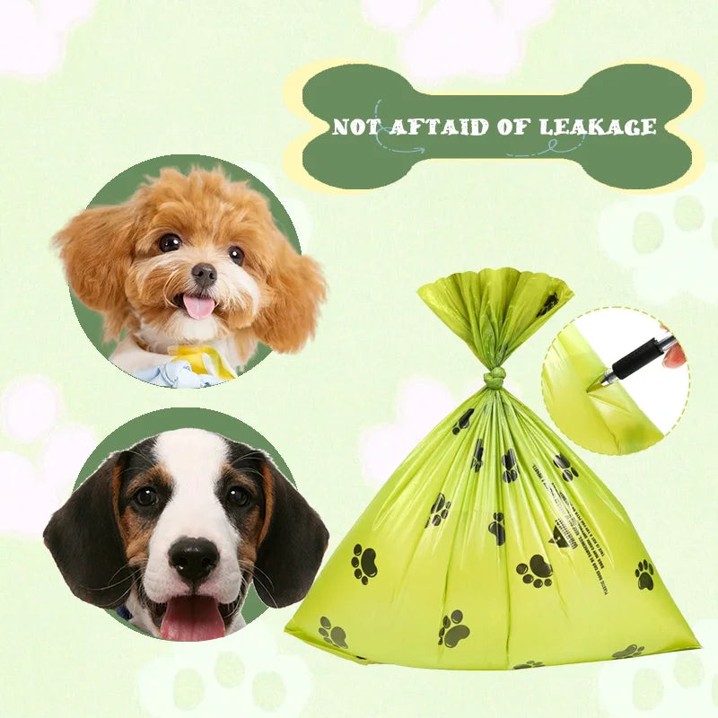 Biodegradable Dog & Cat Waste Bags for Outdoor Use — 15 Bags per Roll