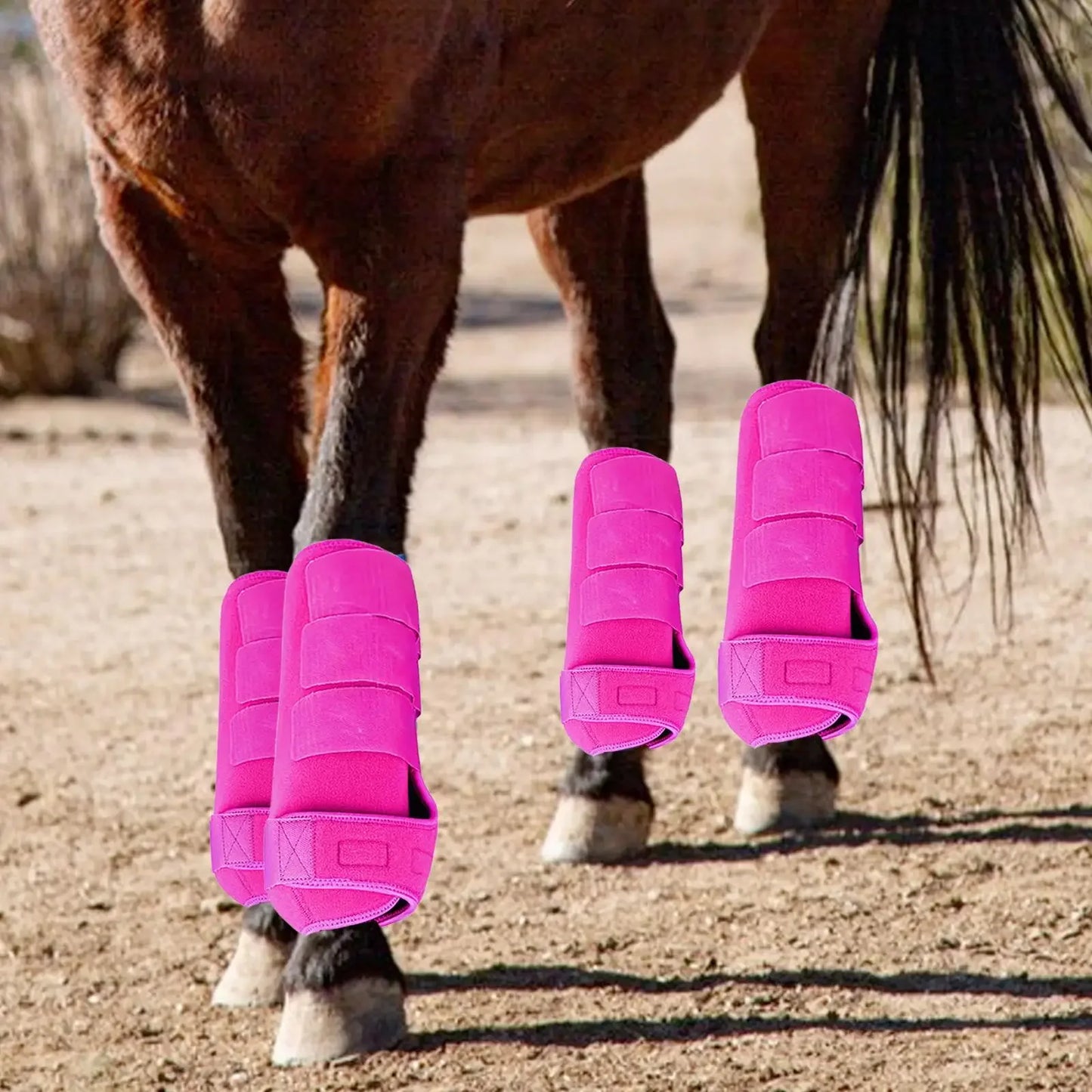 Horse Leg Boots — 4-Pack Durable Protection & Support for Outdoor Training | S, M, L