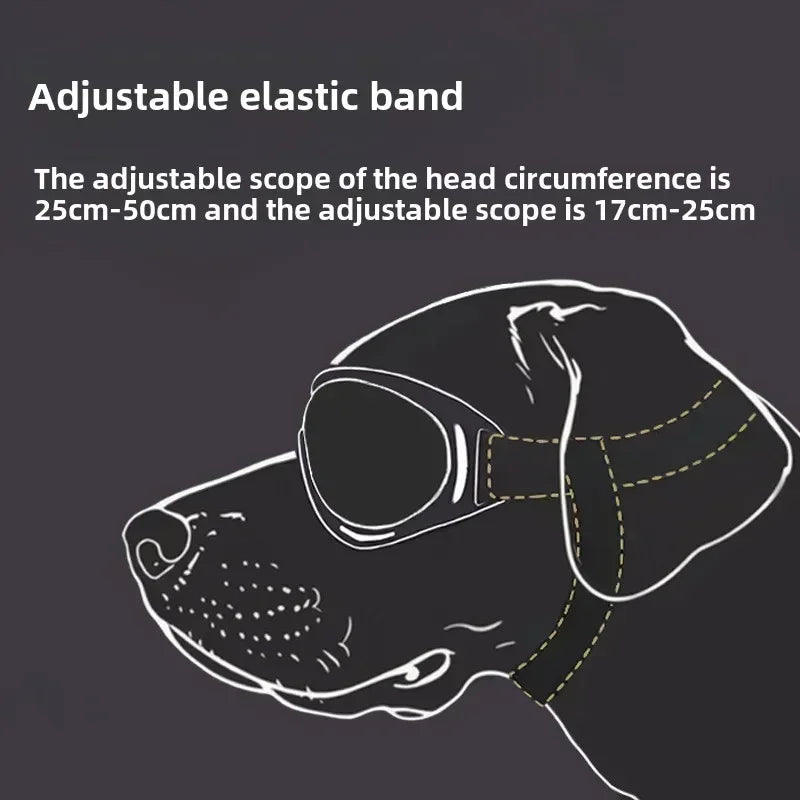 Adjustable Pet Goggles — Anti-UV Windproof Sunglasses for Dogs & Cats, All Breeds