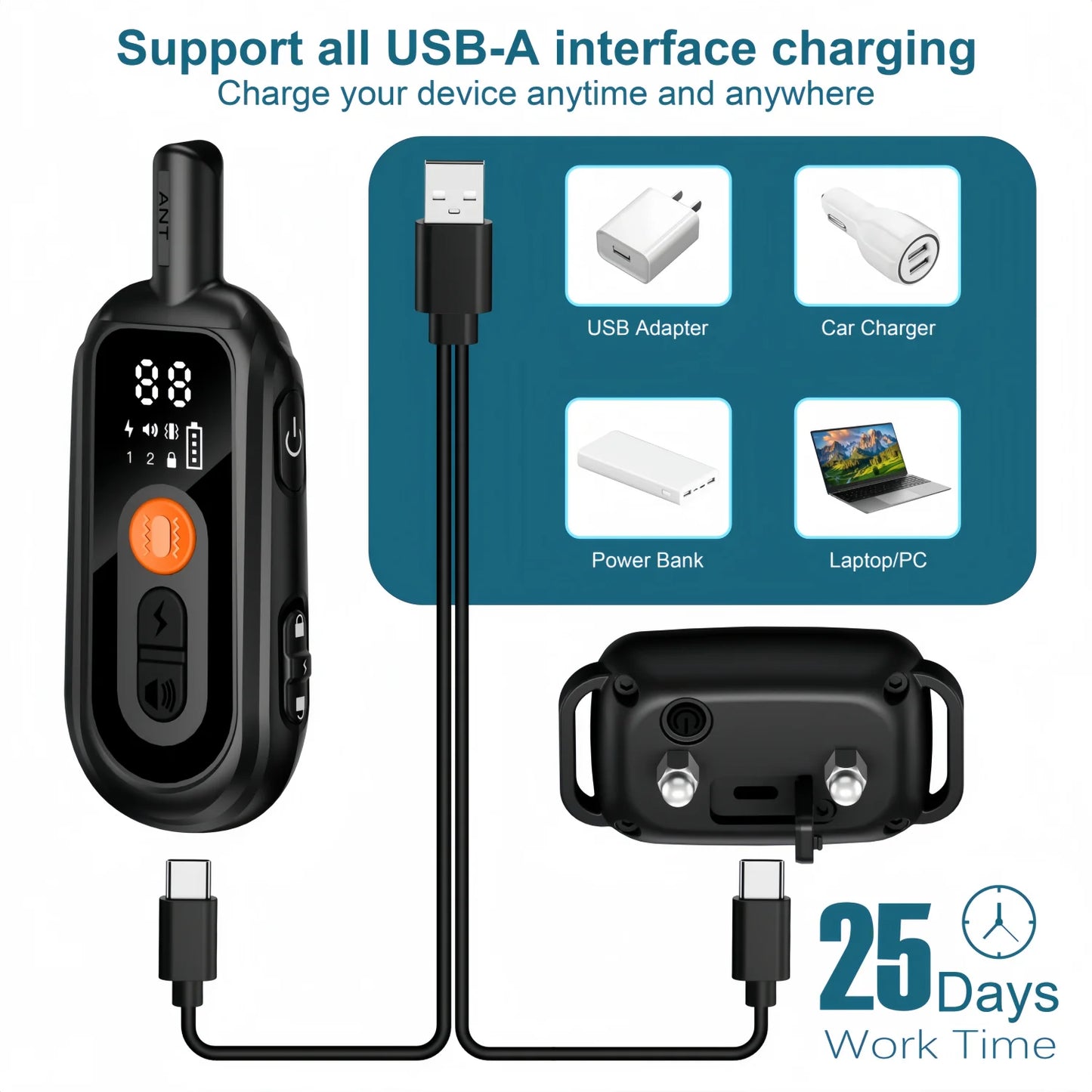 Electric Remote Dog Training Collar — Rechargeable with Multiple Modes