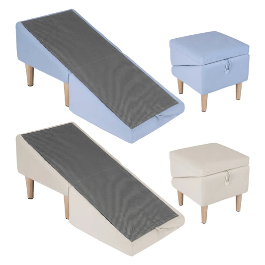 2-in-1 Folding Pet Ramp & Stairs — Non-Slip, Foldable for Small & Large Dogs