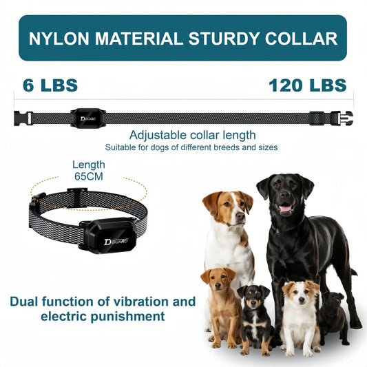 3300FT Remote Dog Training Collar — Rechargeable with Beep, Vibration & Shock
