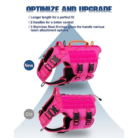 Tactical Dog Harness — Heavy Duty Service Vest with Handle
