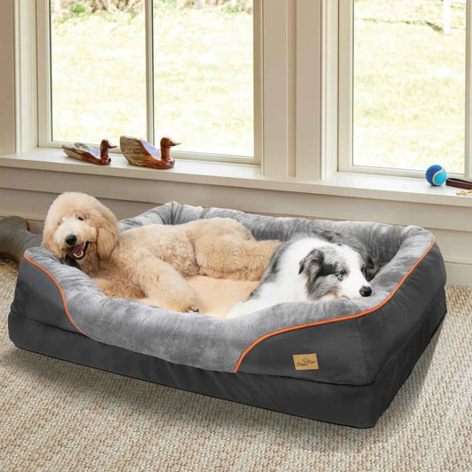 Large Dog Bed with Removable Washable Waterproof Cover — Sponge Foam Support (Copy)