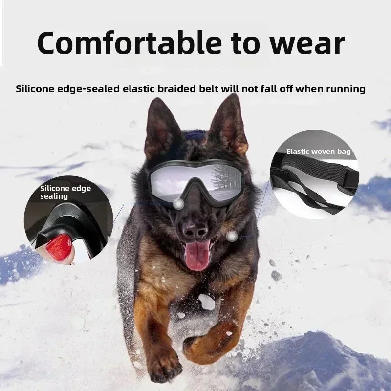 Adjustable Pet Goggles — Anti-UV Windproof Sunglasses for Dogs & Cats, All Breeds