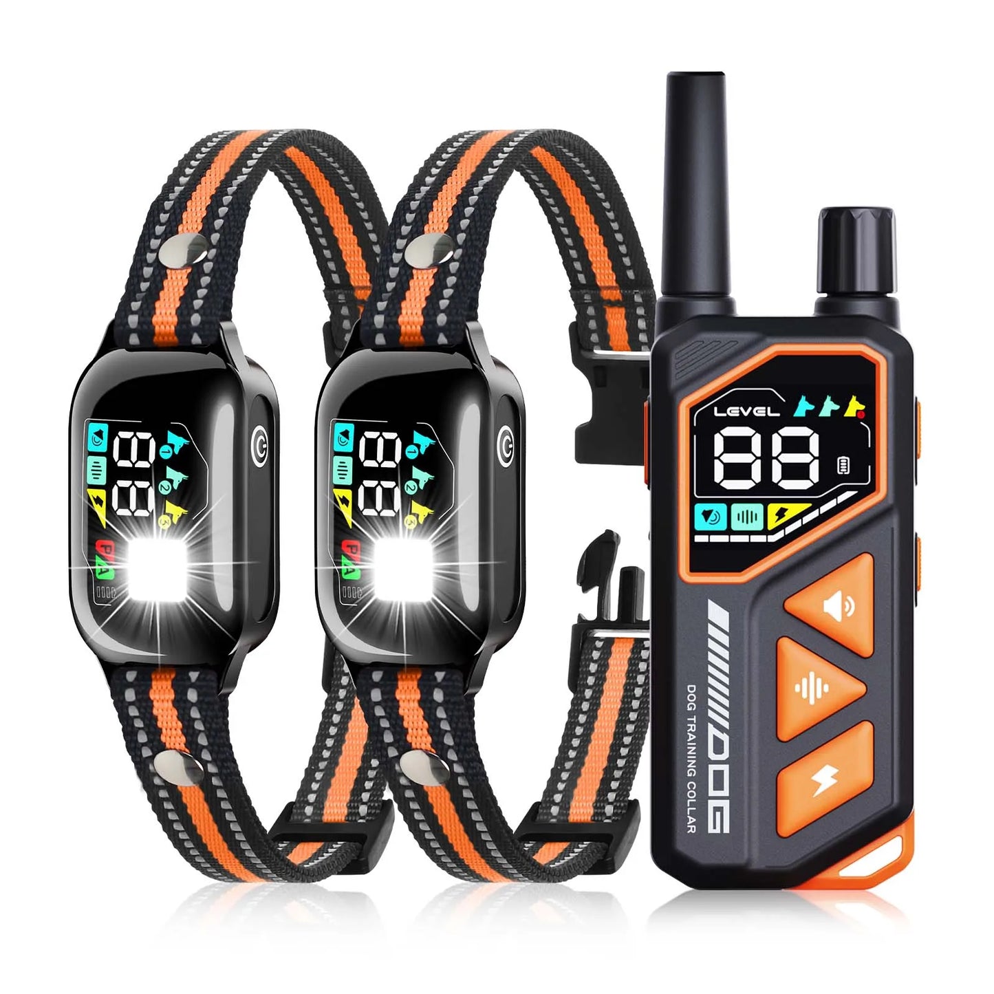 2-in-1 AI Dog Training & Anti-Bark Collar — 3300FT Range, IPX7 Waterproof, Fits 10-120 lbs