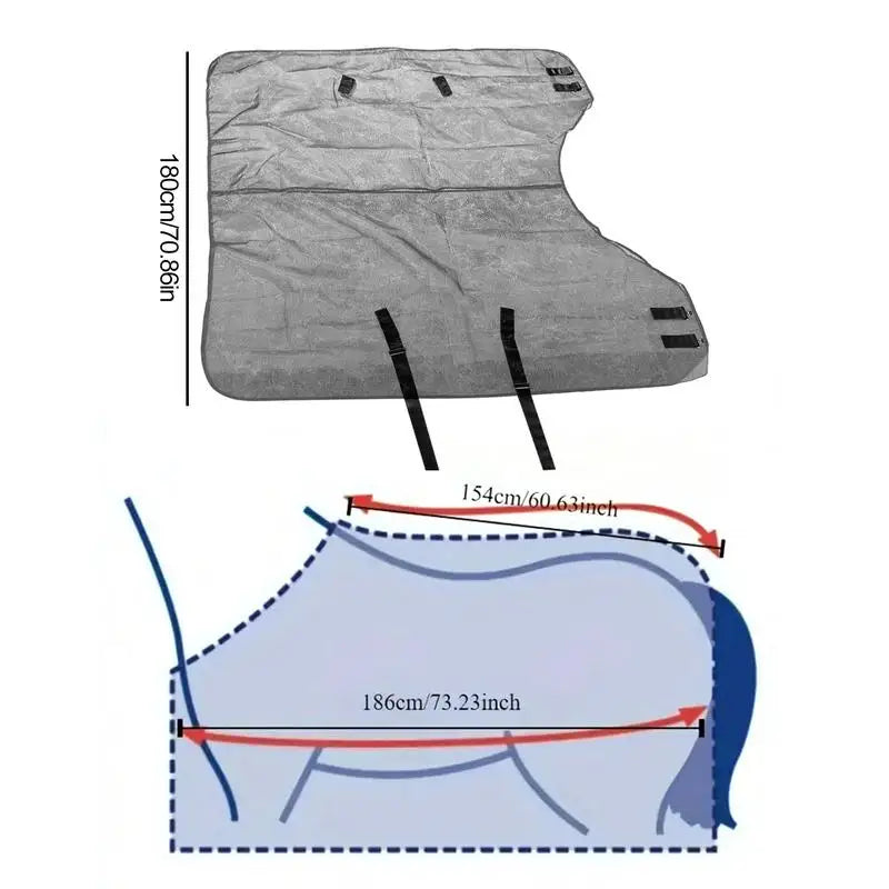 Adjustable Reusable Horse Fly Sheet — Lightweight UV Protective Mesh