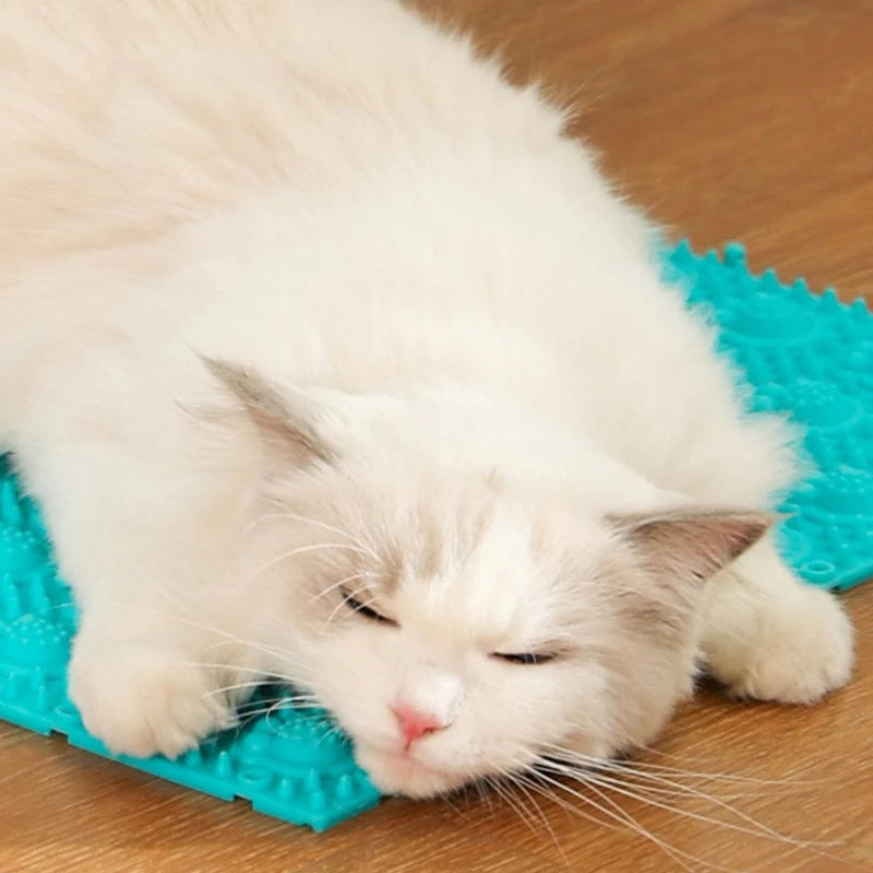 Cat & Kitten Fur Cleaning Massage Brush — Soft Plastic Grooming Tool