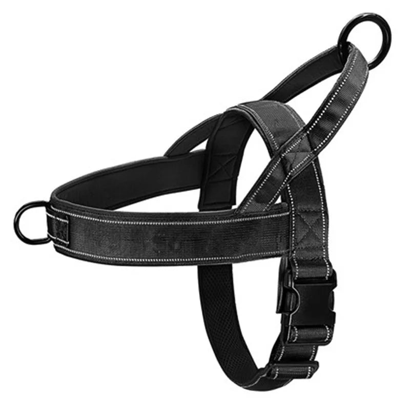Tactical Anti-Pull Dog Harness with Handle — 1000D Nylon, Reflective, Adjustable Training Vest