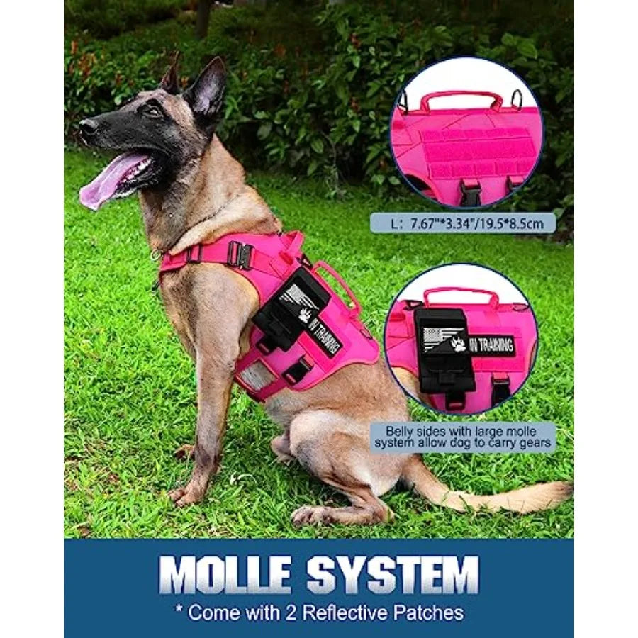 Tactical Dog Harness — Heavy Duty Service Vest with Handle