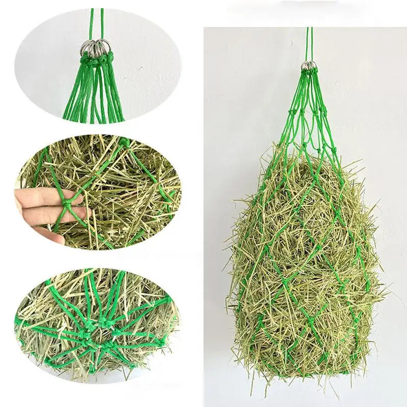 Horse Hay Net Bag — Hangable for Barn Stalls & Paddocks