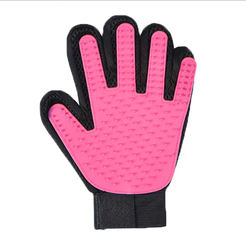 Silicone Pet Grooming Gloves for Dogs & Cats — Gentle Massage & Deshedding