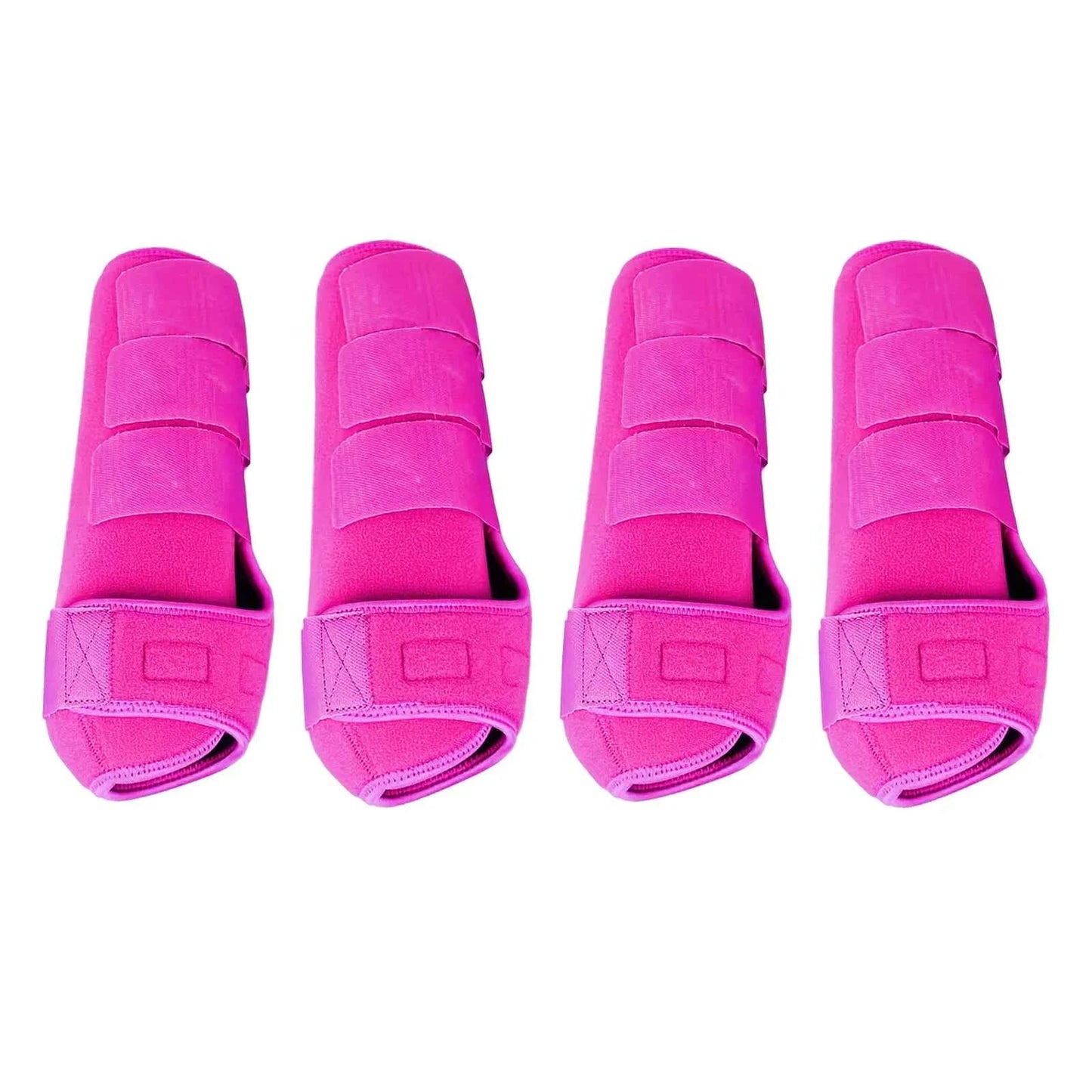 Horse Leg Wraps & Boots — Set of 4, Adjustable Neoprene Support