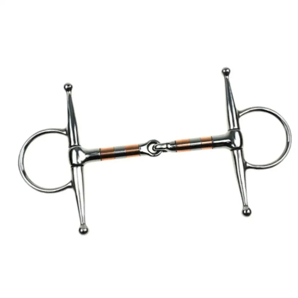 H-Shape Horse Snaffle Bit — Stainless Steel with Brass Mouth | Reining & Headstall Compatible