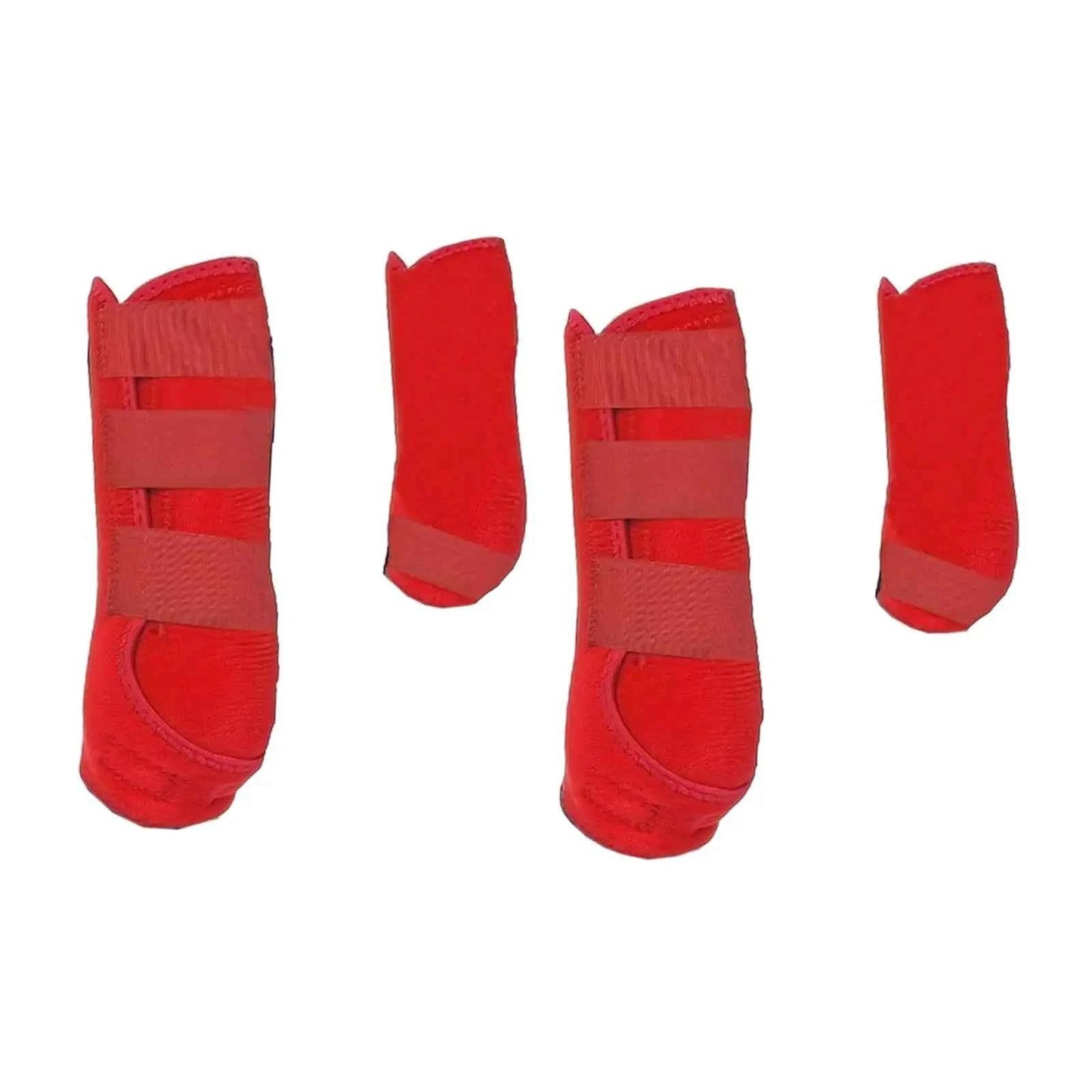 Horse Leg Wraps & Boots — Set of 4, Adjustable Neoprene Support