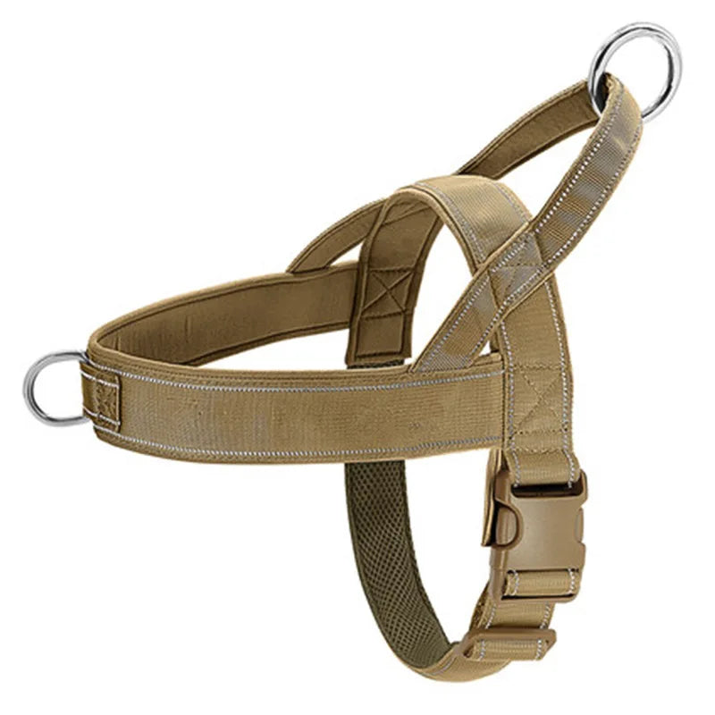 Tactical Anti-Pull Dog Harness with Handle — 1000D Nylon, Reflective, Adjustable Training Vest
