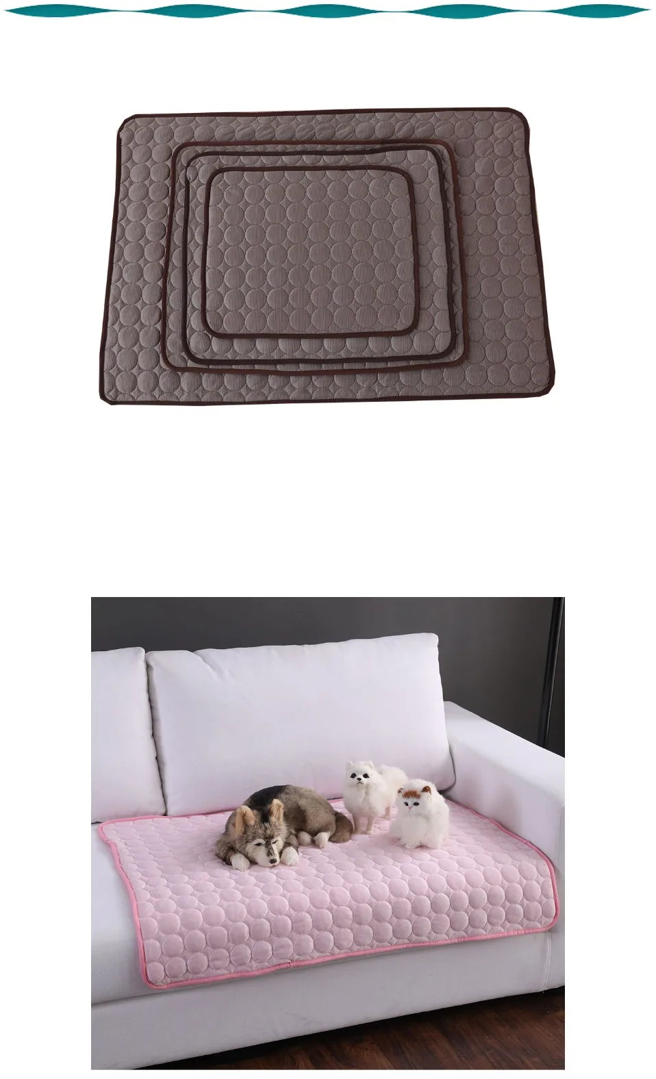 Extra Large Pet Self-Cooling Mat — Ice Pad for Dogs & Cats