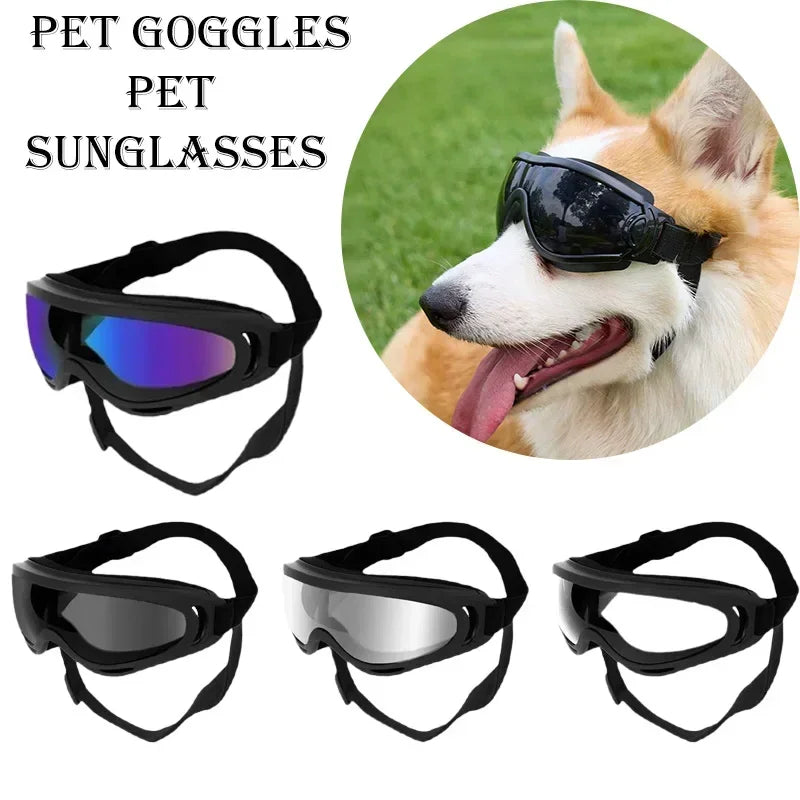 Adjustable Pet Goggles — Anti-UV Windproof Sunglasses for Dogs & Cats, All Breeds