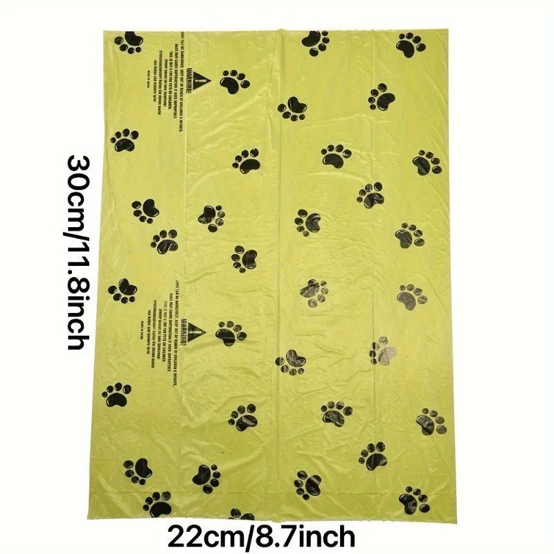 Biodegradable Dog & Cat Waste Bags for Outdoor Use — 15 Bags per Roll