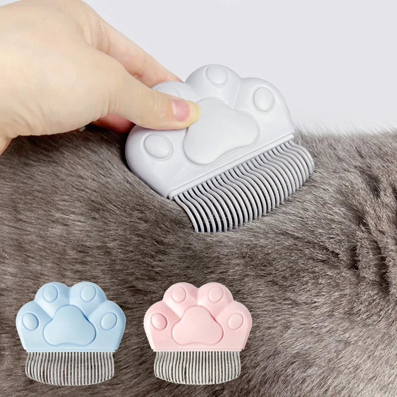 Double-Sided Shedding & Dematting Comb for Cats & Dogs — Stainless Steel Knot Cutter