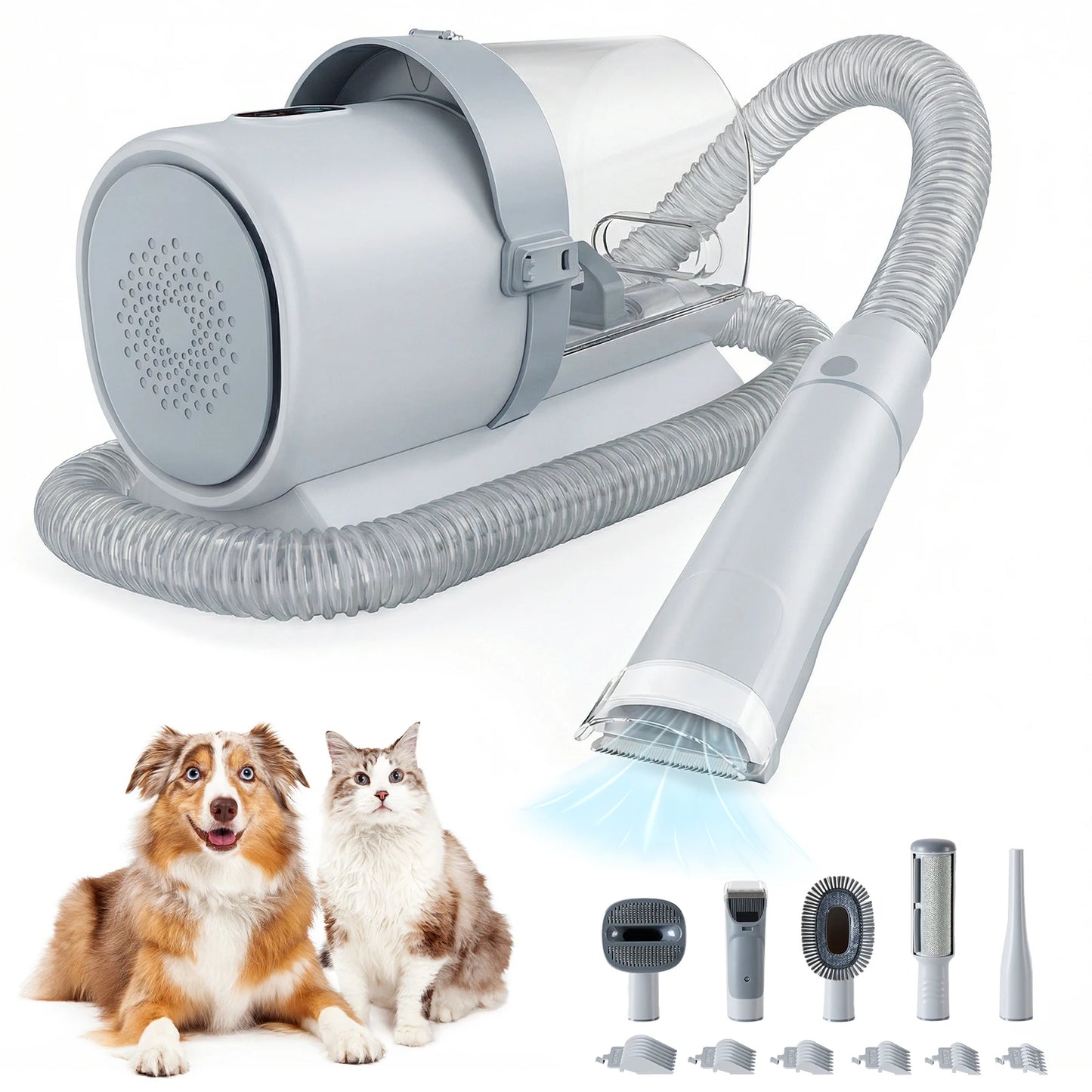 2.5L Pet Grooming Vacuum Kit — Suction Groomer for Dogs & Cats