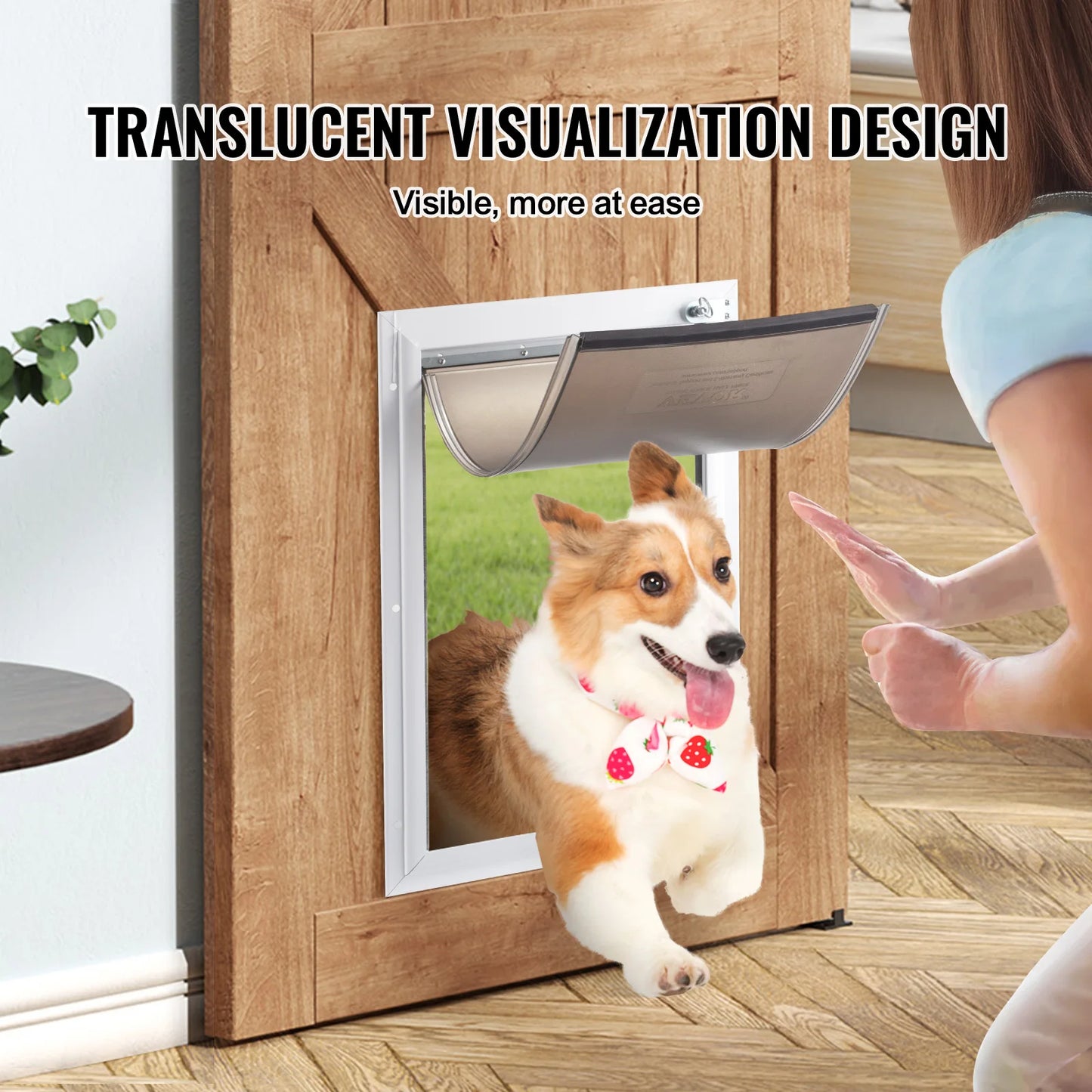 Pet Door Replacement Flap — Magnetic Strip, Weatherproof Thickened PVC