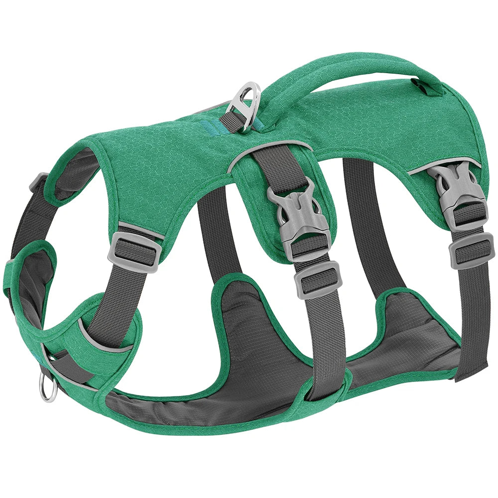 Escape-Proof Reflective Dog Harness with Handle — Adjustable Nylon for Small, Medium & Large Dogs