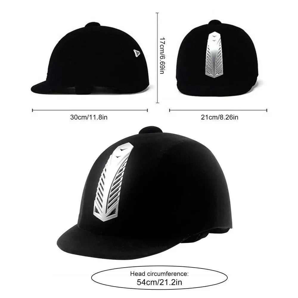 Equestrian Horse Riding Helmet — Breathable ABS Safety Half Cover Headgear for Riders