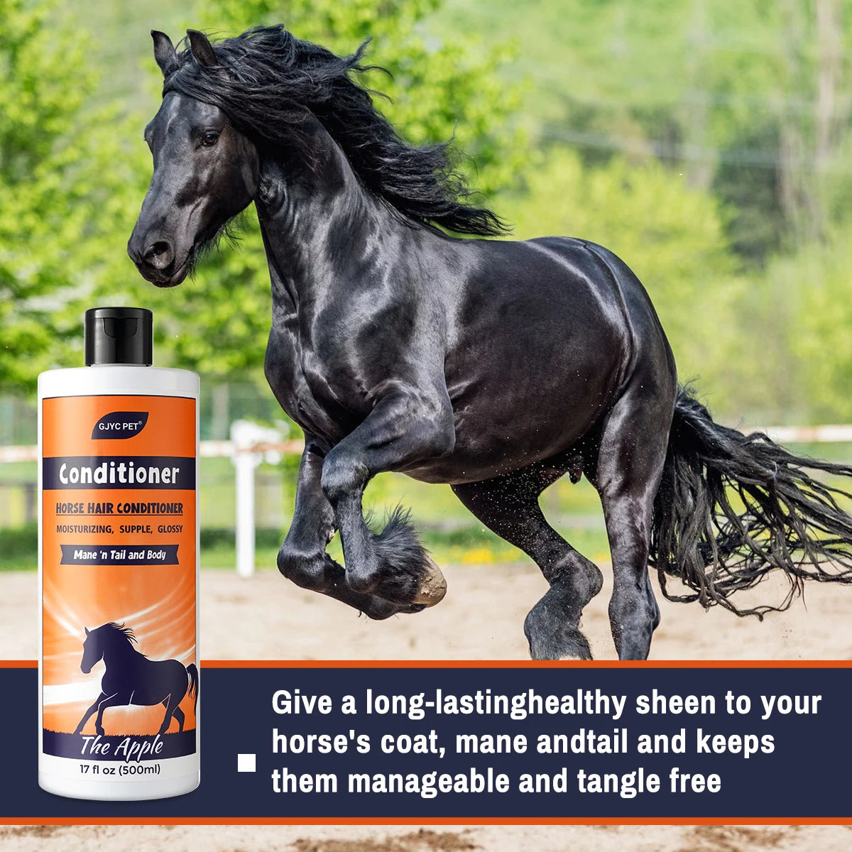 Horse Mane & Tail Shampoo, Conditioner, or Bundle — Detangler, Strengthens & Adds Shine