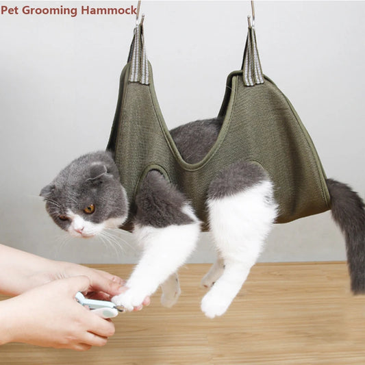Pet Grooming Hammock — Nail Trimming & Cleaning Sling for Dogs & Cats