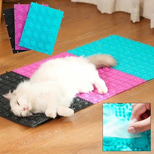 Cat & Kitten Fur Cleaning Massage Brush — Soft Plastic Grooming Tool